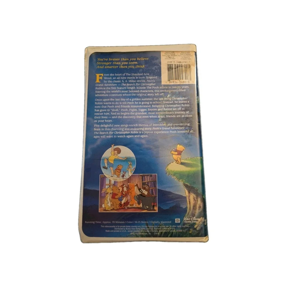 Vintage Pooh's Grand Adventure: The Search for Christopher Robin VHS